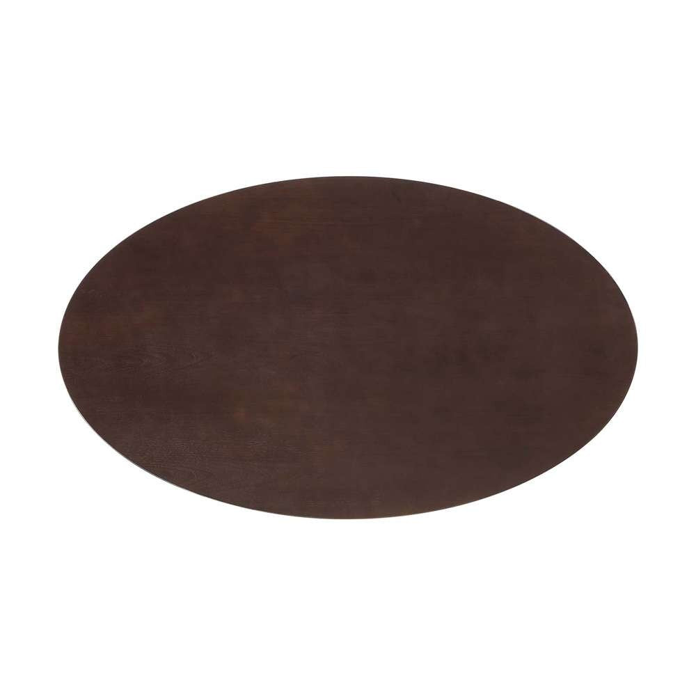 Modway - Lippa 60in Oval Cherry Walnut Wood Grain Dining Table in White Cherry Walnut - EEI-5194-WHI-CHE veiw 3