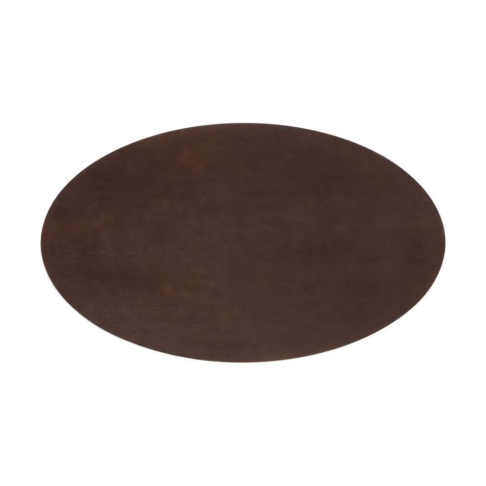 Modway - Lippa 60in Oval Wood Grain Dining Table in Black Cherry Walnut - EEI-4887-BLK-CHE veiw 3