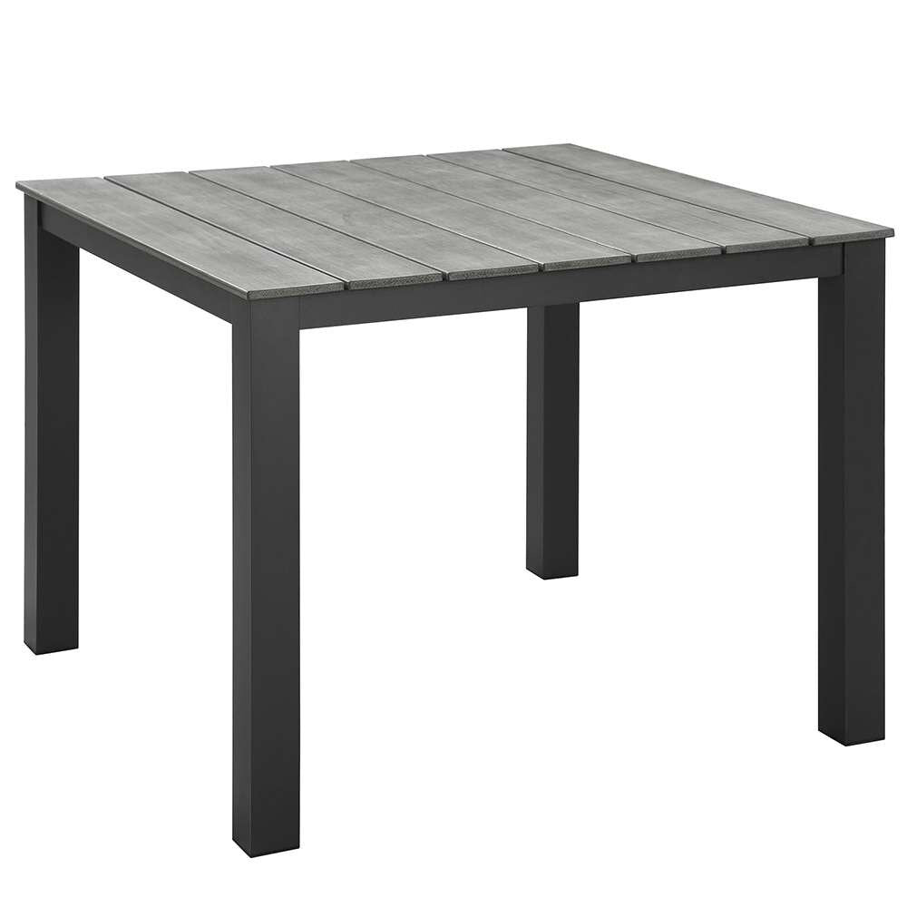 Modway - Maine 40in Outdoor Patio Dining Table - EEI-1507-BRN-GRY veiw 1
