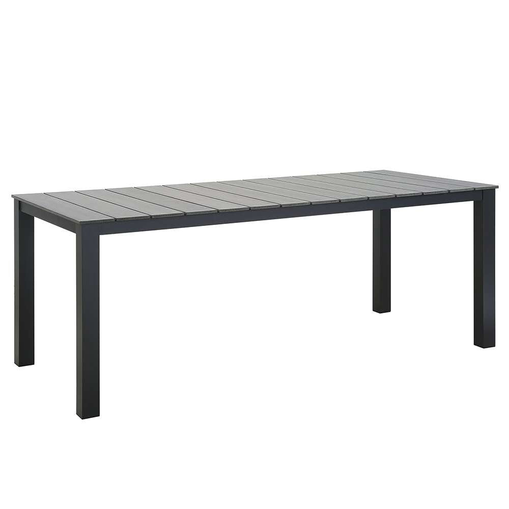 Modway - Maine 80in Outdoor Patio Dining Table - EEI-1509-BRN-GRY veiw 1