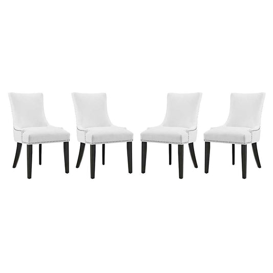 Modway - Marquis Dining Chair Faux Leather (Set of 4) - EEI-3499-WHI veiw 1