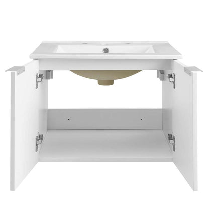 Modway - Maybelle 24in Wall-Mount Bathroom Vanity - EEI-5379-WHI-WHI veiw 5