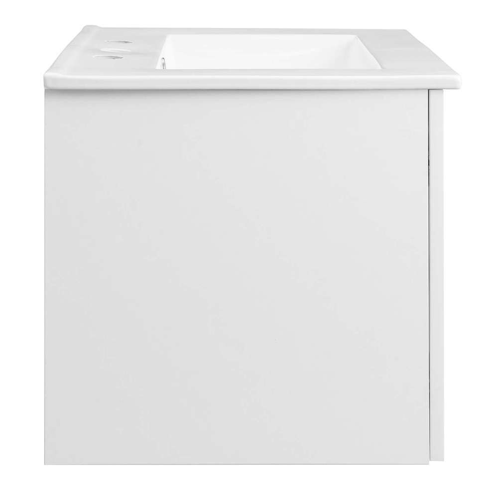Modway - Maybelle 24in Wall-Mount Bathroom Vanity - EEI-5379-WHI-WHI veiw 6
