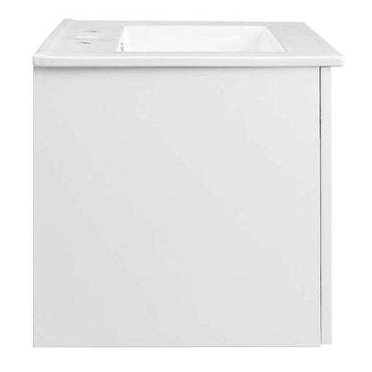 Modway - Maybelle 24in Wall-Mount Bathroom Vanity - EEI-5379-WHI-WHI veiw 6