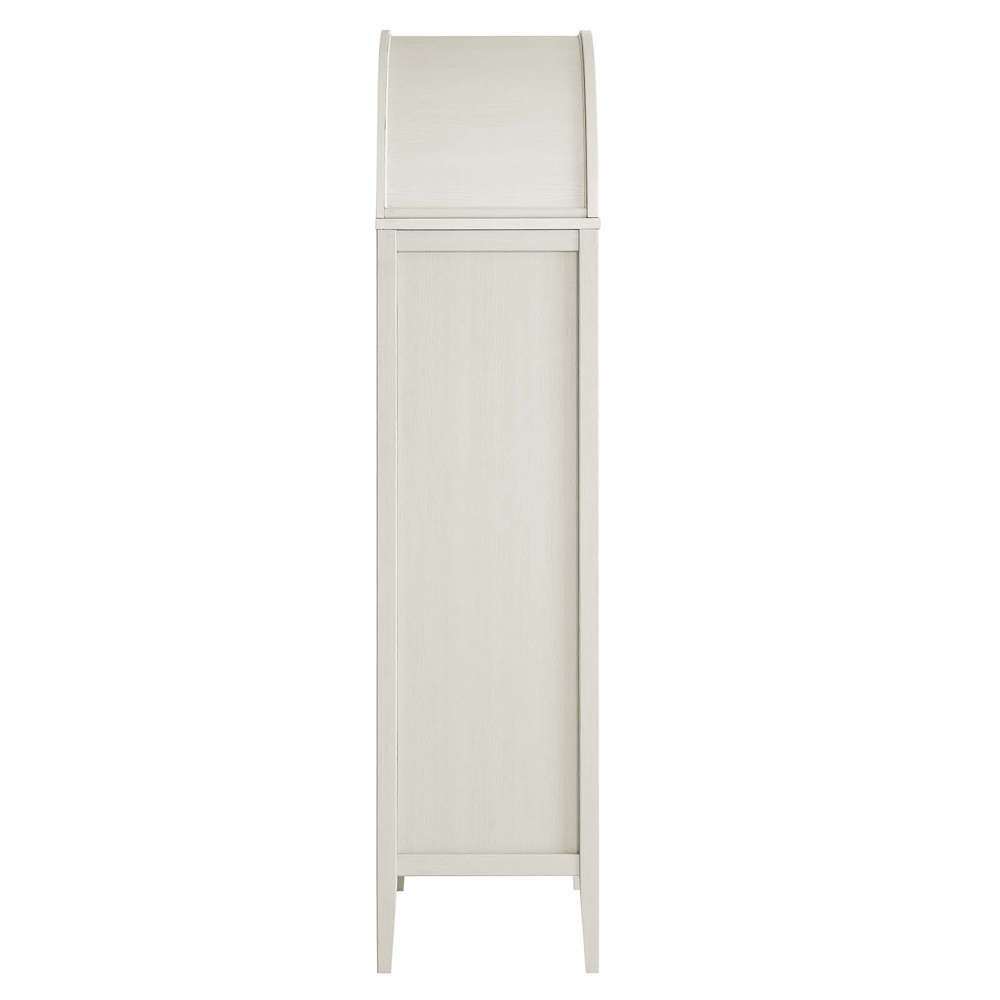 Modway - Nolan Tall Storage Display Cabinet - EEI-6639-WHI-OAK veiw 3