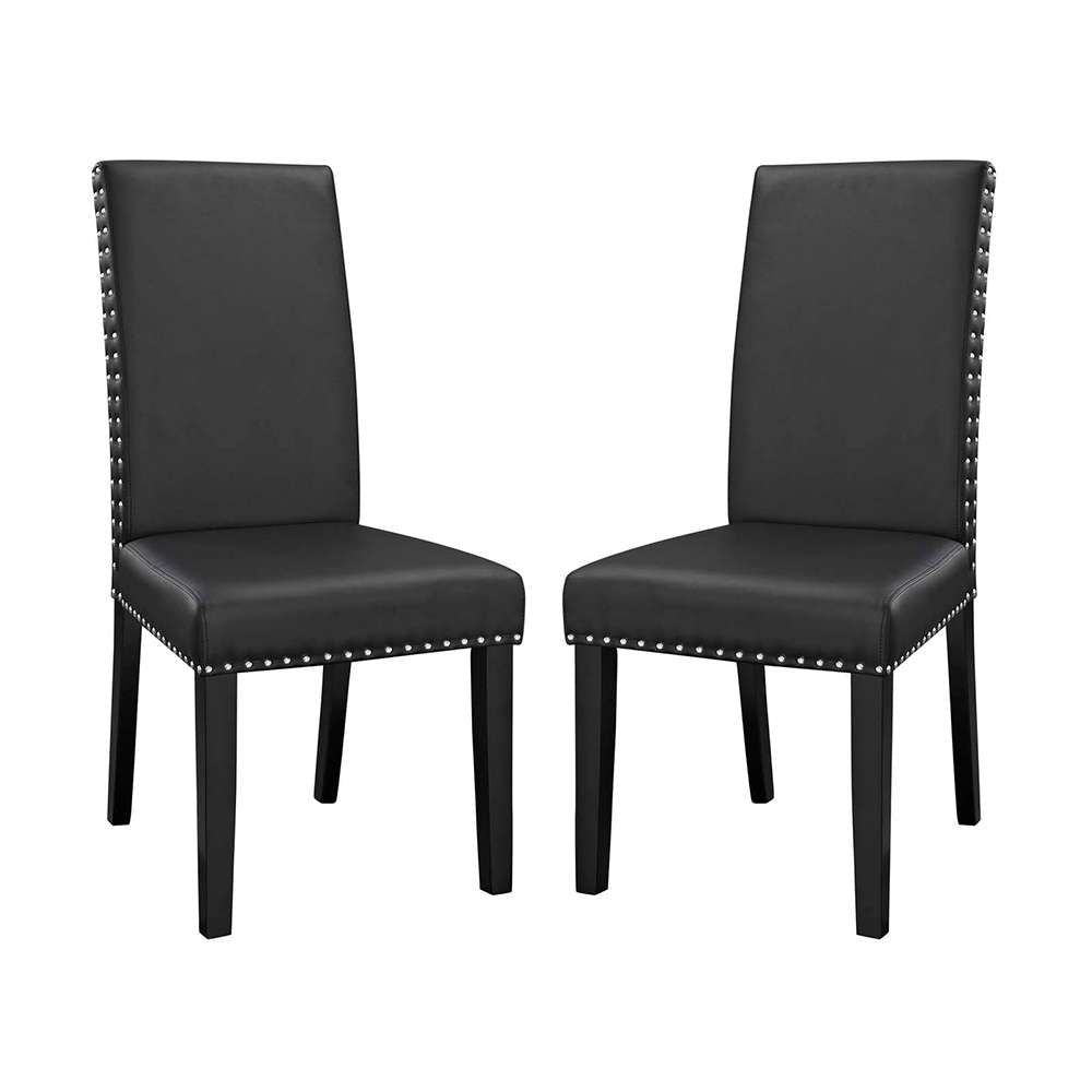 Modway - Parcel Dining Side Chair Vinyl (Set of 2) - EEI-3553-BLK veiw 1