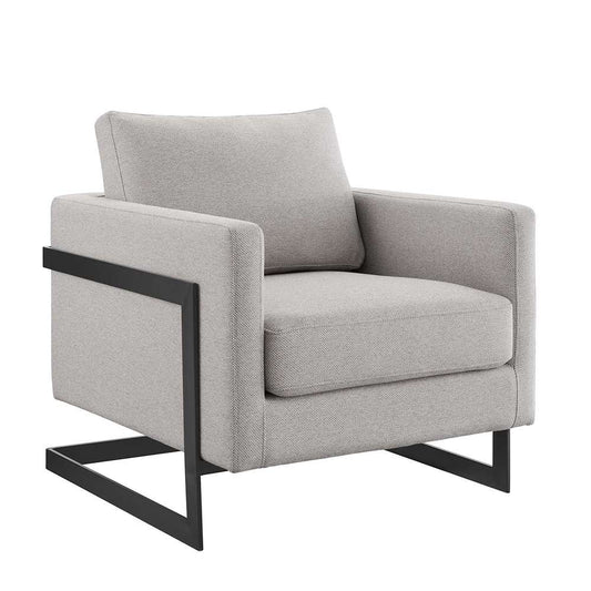 Modway - Posse Upholstered Fabric Accent Chair - EEI-4391-BLK-CAM veiw 1