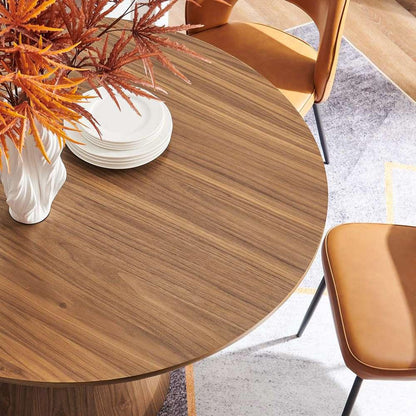 Modway - Provision 47in Round Dining Table - EEI-6102-WAL veiw 5