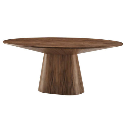 Modway - Provision 75in Oval Dining Table - EEI-6066-WAL-SET veiw 4