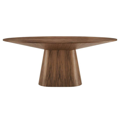 Modway - Provision 75in Oval Dining Table - EEI-6066-WAL-SET veiw 5