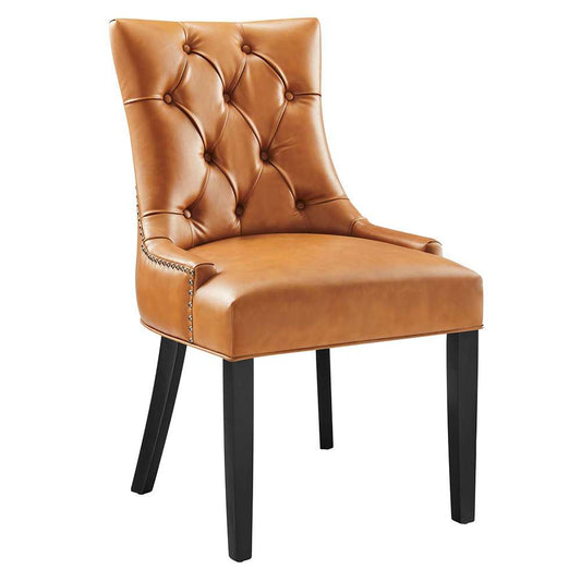 Modway - Regent Tufted Vegan Leather Dining Chair - EEI-2222-TAN veiw 1