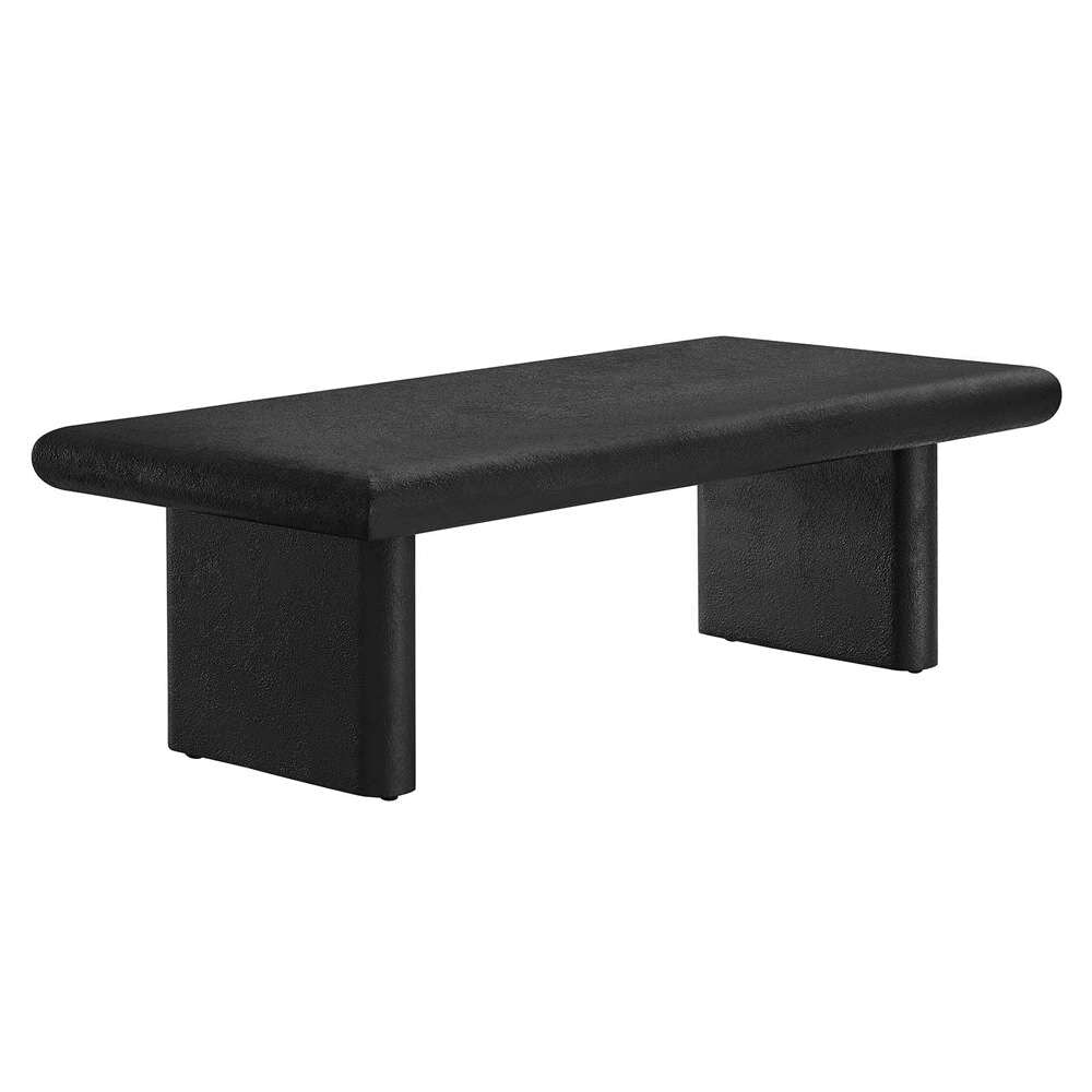 Modway - Relic Concrete Textured Coffee Table - EEI-6578-BLK veiw 2