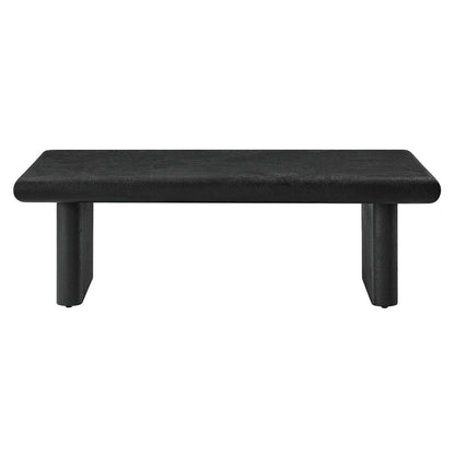 Modway - Relic Concrete Textured Coffee Table - EEI-6578-BLK veiw 5