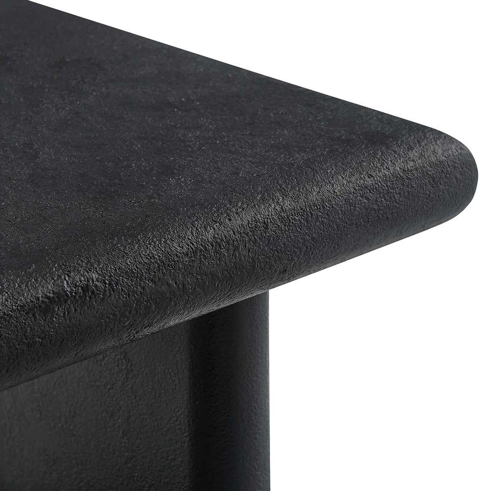 Modway - Relic Concrete Textured Coffee Table - EEI-6578-BLK veiw 6