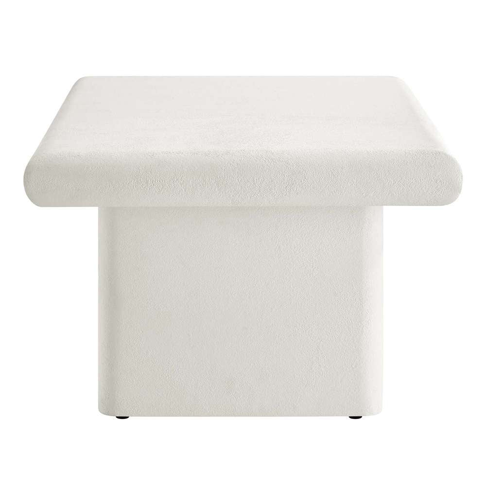 Modway - Relic Concrete Textured Coffee Table - EEI-6578-WHI veiw 4
