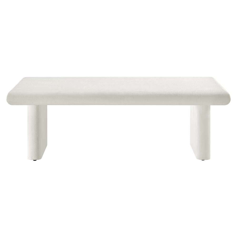 Modway - Relic Concrete Textured Coffee Table - EEI-6578-WHI veiw 5
