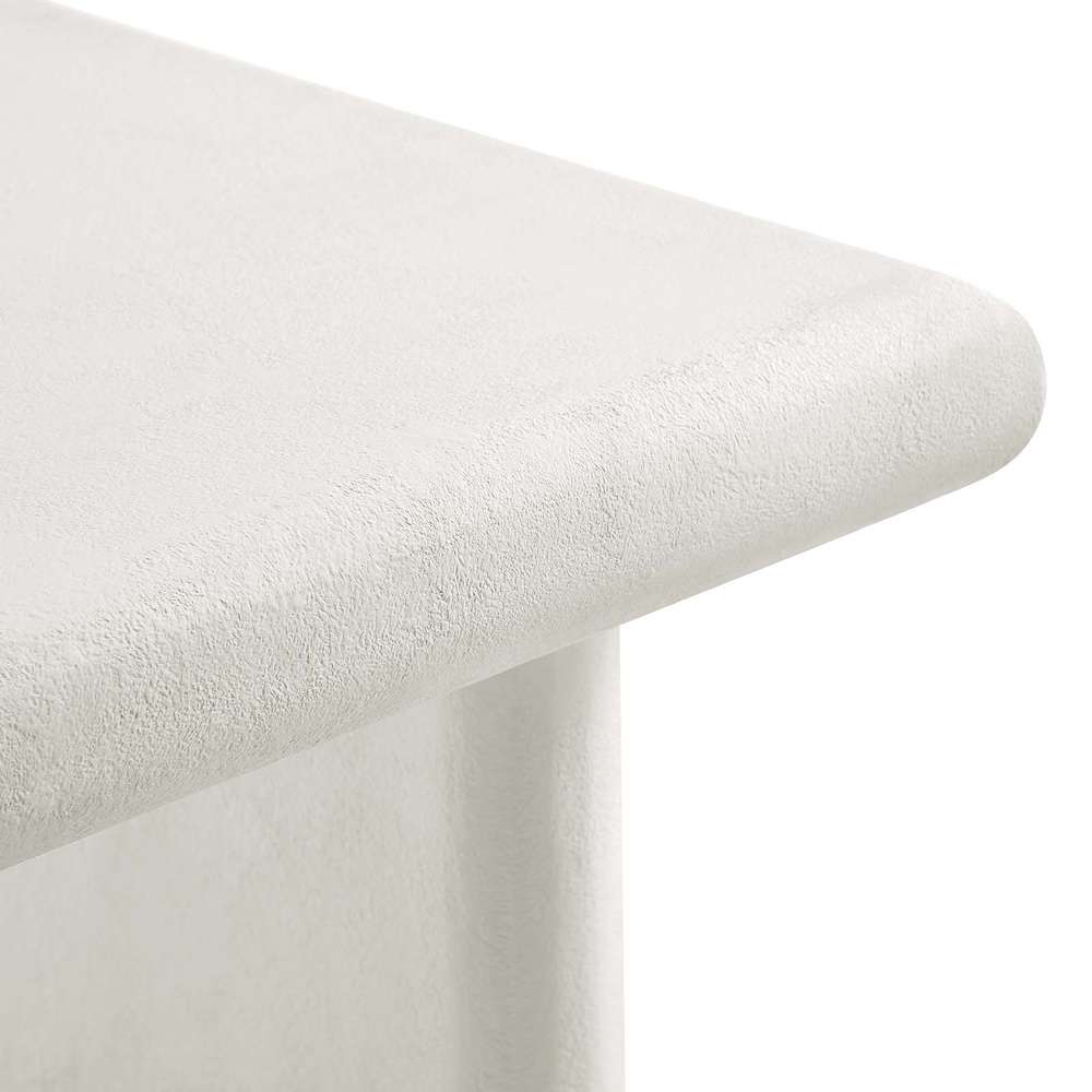 Modway - Relic Concrete Textured Coffee Table - EEI-6578-WHI veiw 6