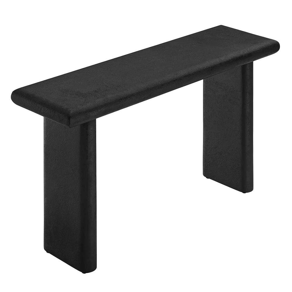 Modway - Relic Concrete Textured Console Table - EEI-6577-BLK veiw 3
