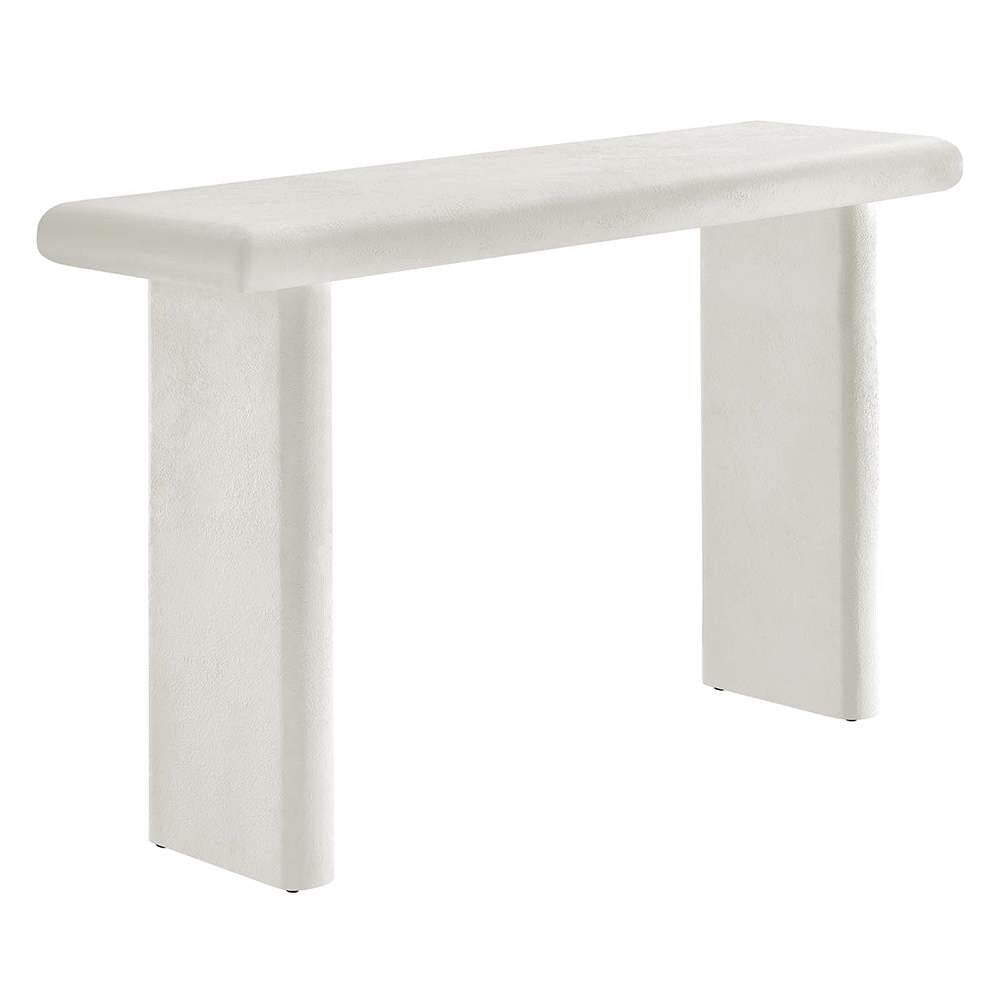 Modway - Relic Concrete Textured Console Table - EEI-6577-WHI veiw 1