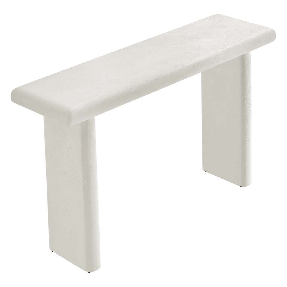 Modway - Relic Concrete Textured Console Table - EEI-6577-WHI veiw 3