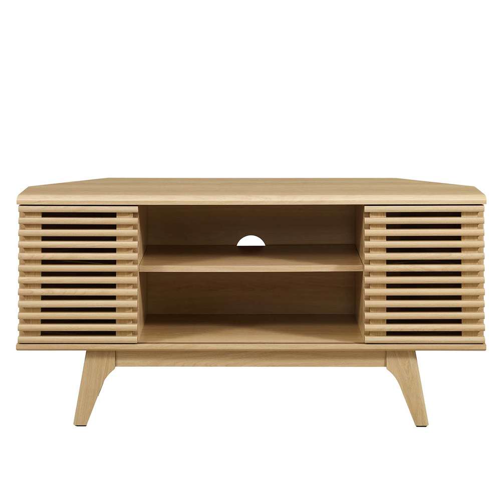 Modway - Render 46in Corner TV Stand - EEI-6157-OAK veiw 5