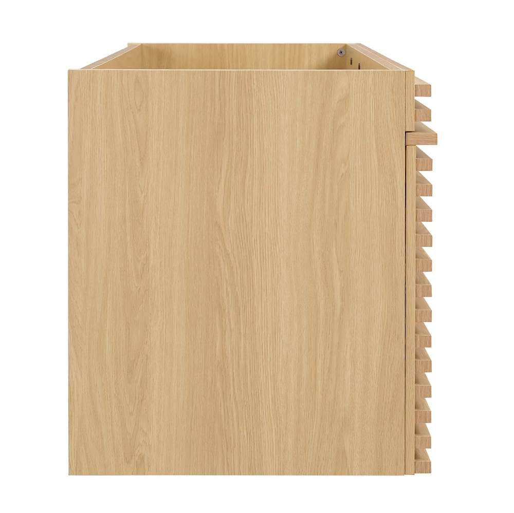 Modway - Render 48in Single Sink Compatible (Not Included) Bathroom Vanity Cabinet - EEI-5866-OAK veiw 3