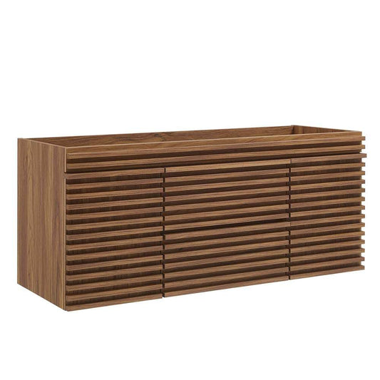 Modway - Render 48in Single Sink Compatible (Not Included) Bathroom Vanity Cabinet - EEI-5866-WAL veiw 2
