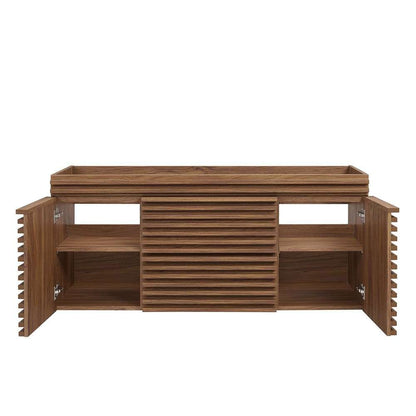 Modway - Render 48in Single Sink Compatible (Not Included) Bathroom Vanity Cabinet - EEI-5866-WAL veiw 5