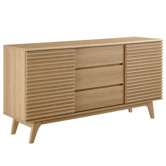 Modway - Render 63in Sideboard Buffet Table or TV Stand - EEI-3344-OAK veiw 1
