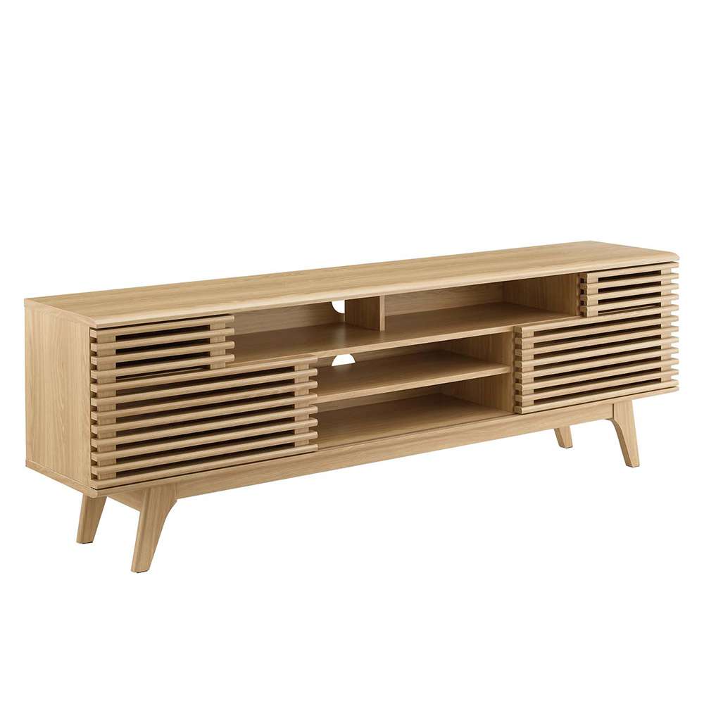 Modway - Render 71in Media Console TV Stand - EEI-3433-OAK veiw 1