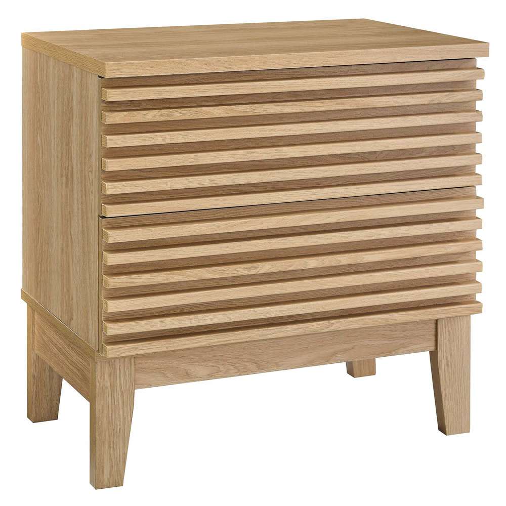 Modway - Render Two-Drawer Nightstand - MOD-6964-OAK veiw 2