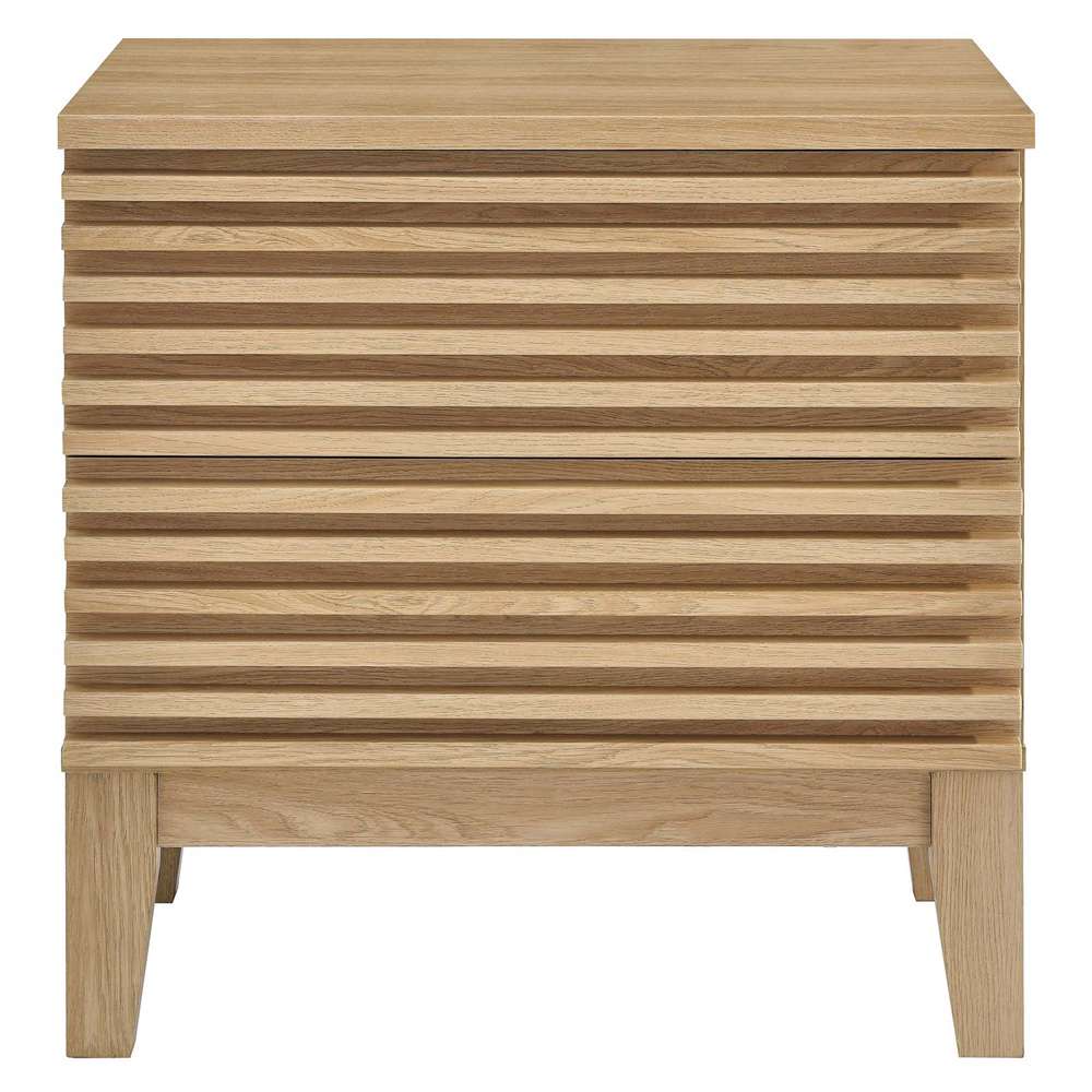 Modway - Render Two-Drawer Nightstand - MOD-6964-OAK veiw 4