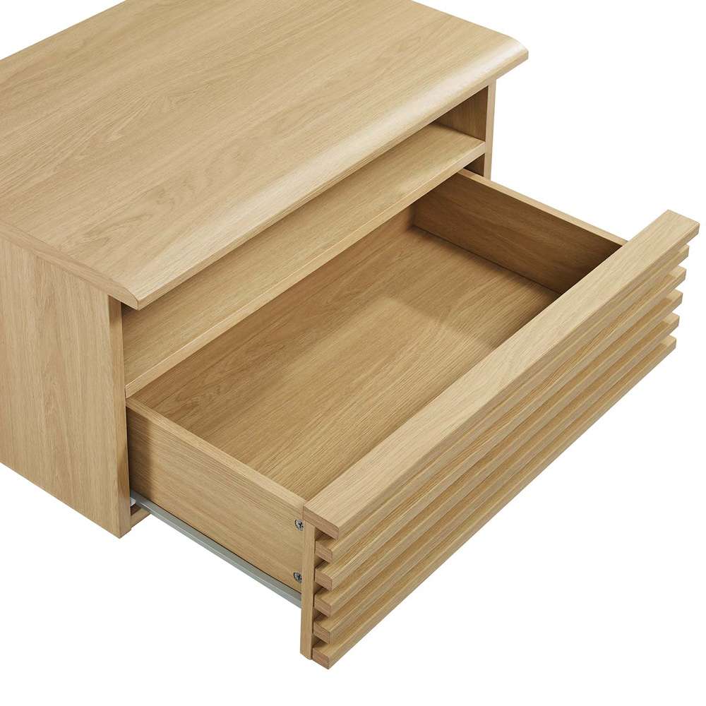 Modway - Render Wall-Mount Nightstand - MOD-7058-OAK veiw 5