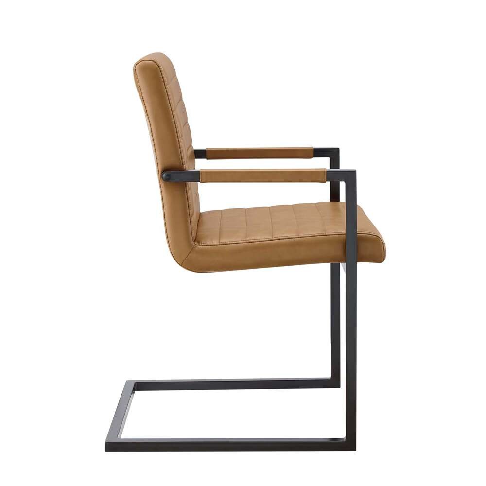 Modway - Savoy Vegan Leather Dining Chairs - (Set of 2) - EEI-4522-TAN veiw 5
