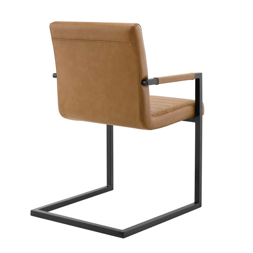 Modway - Savoy Vegan Leather Dining Chairs - (Set of 2) - EEI-4522-TAN veiw 6