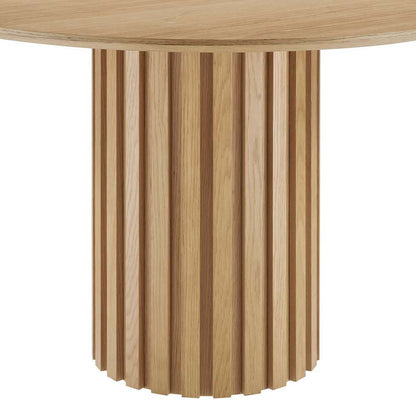 Modway - Senja 47in Round Dining Table - EEI-6064-OAK-SET veiw 2