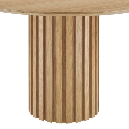 Modway - Senja 47in Round Dining Table - EEI-6064-OAK-SET veiw 2