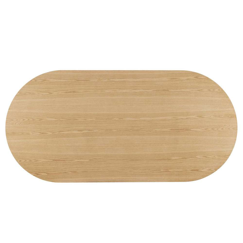 Modway - Senja 95in Oval Dining Table - EEI-6065-OAK-SET veiw 6