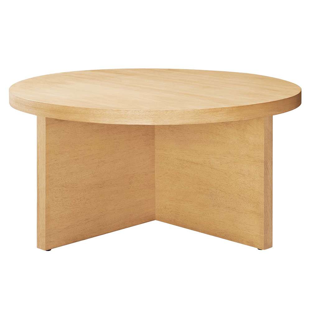 Modway - Silas Round Mango Wood Coffee Table - EEI-6580-NAT veiw 1