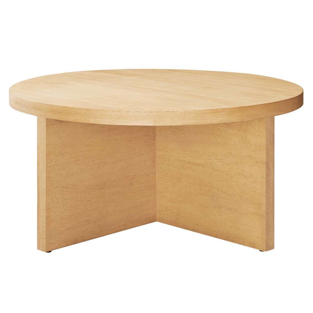 Modway - Silas Round Mango Wood Coffee Table - EEI-6580-NAT veiw 2