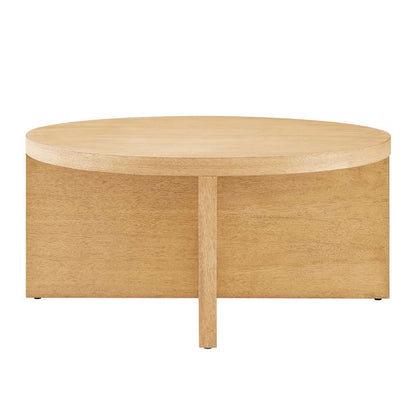 Modway - Silas Round Mango Wood Coffee Table - EEI-6580-NAT veiw 3