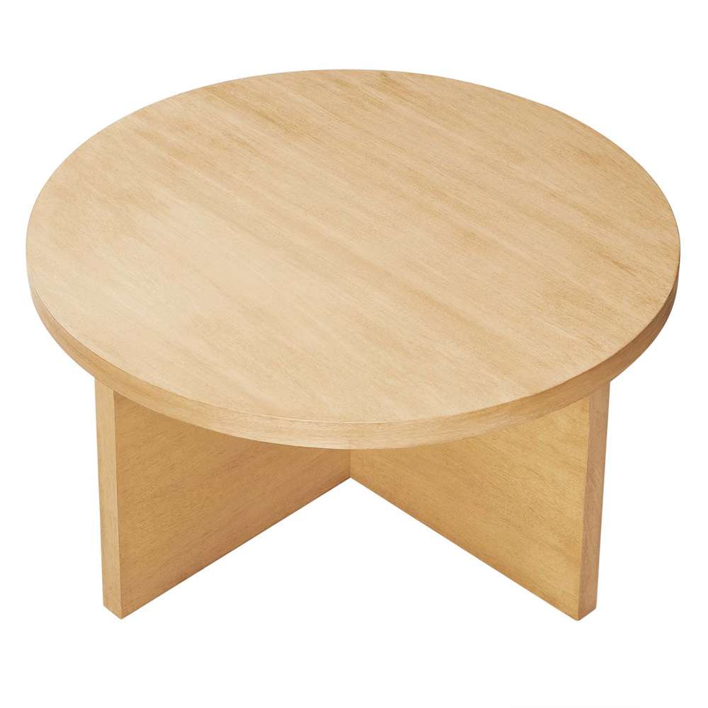 Modway - Silas Round Mango Wood Coffee Table - EEI-6580-NAT veiw 4