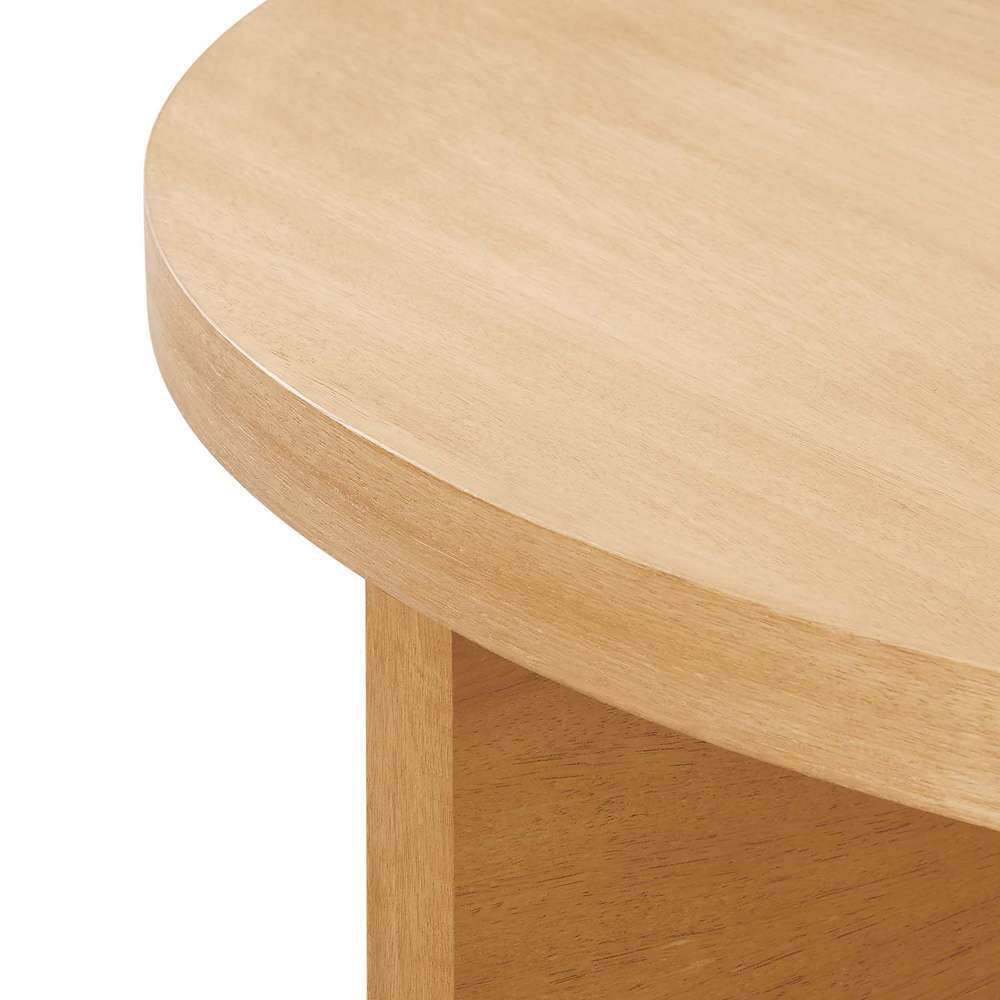 Modway - Silas Round Mango Wood Coffee Table - EEI-6580-NAT veiw 5