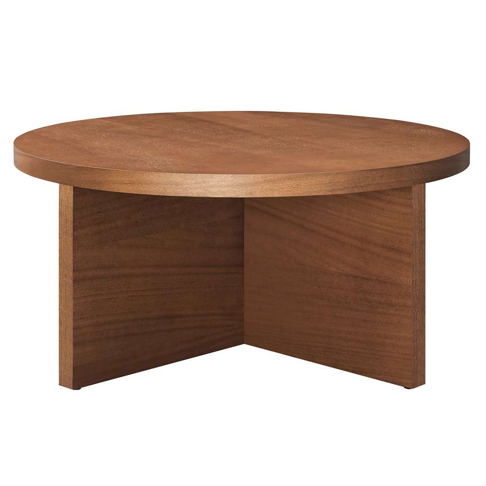 Modway - Silas Round Mango Wood Coffee Table - EEI-6580-WAL veiw 2