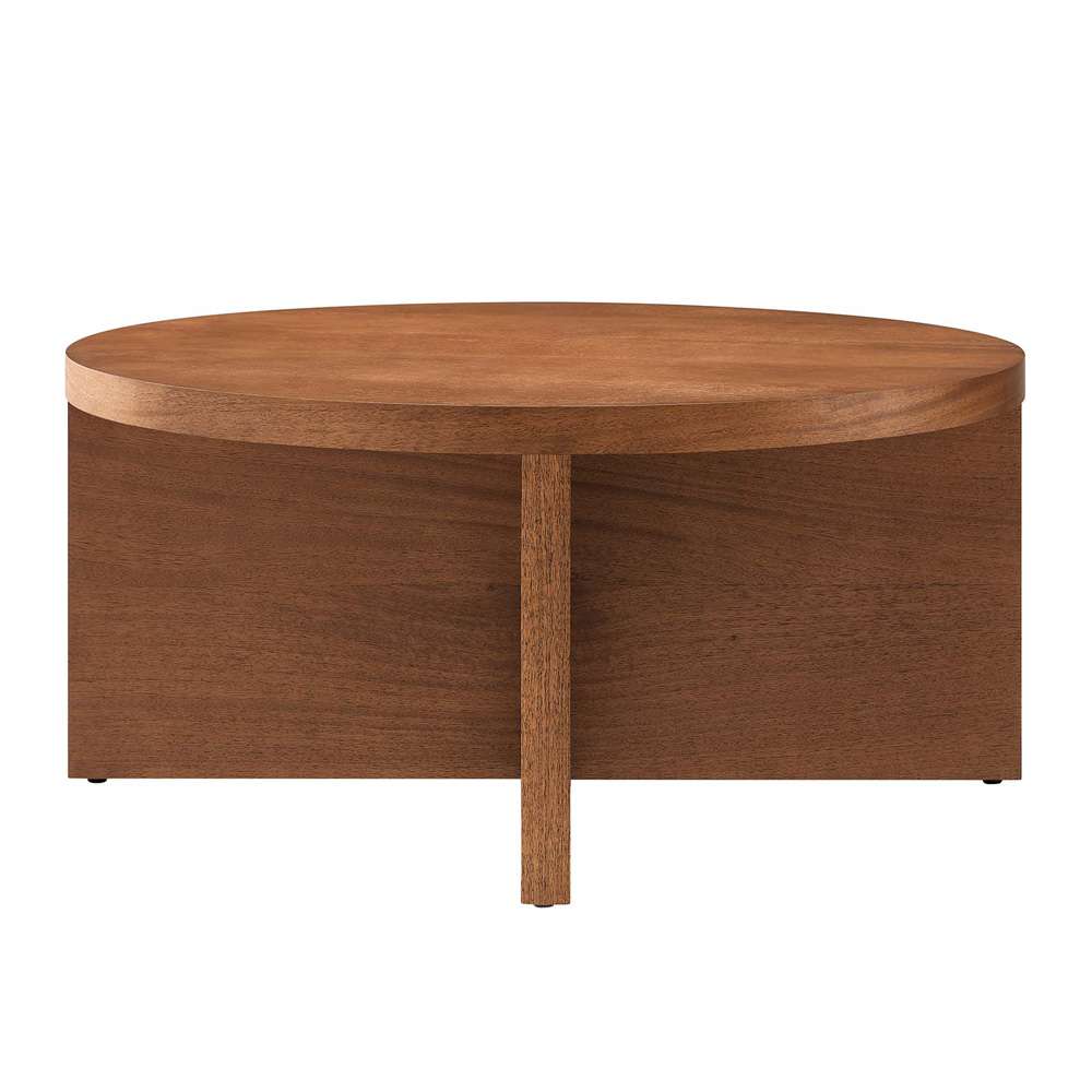 Modway - Silas Round Mango Wood Coffee Table - EEI-6580-WAL veiw 3