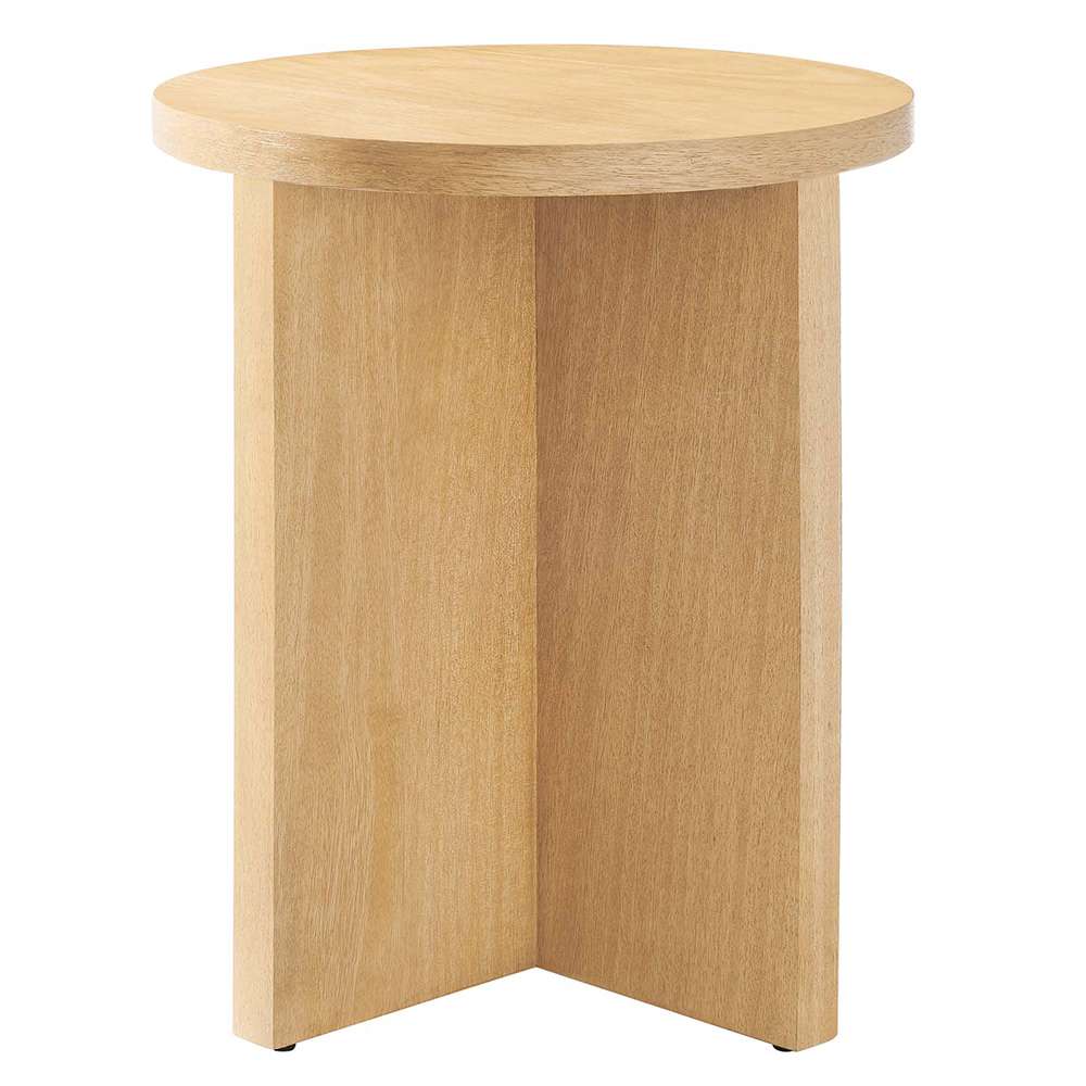 Modway - Silas Round Mango Wood Side Table - EEI-6579-NAT veiw 1