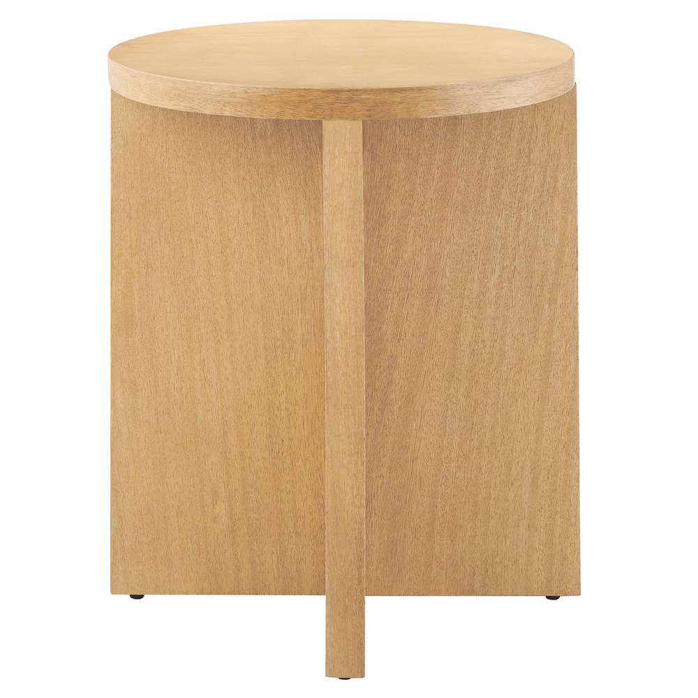 Modway - Silas Round Mango Wood Side Table - EEI-6579-NAT veiw 3