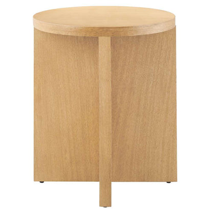 Modway - Silas Round Mango Wood Side Table - EEI-6579-NAT veiw 3
