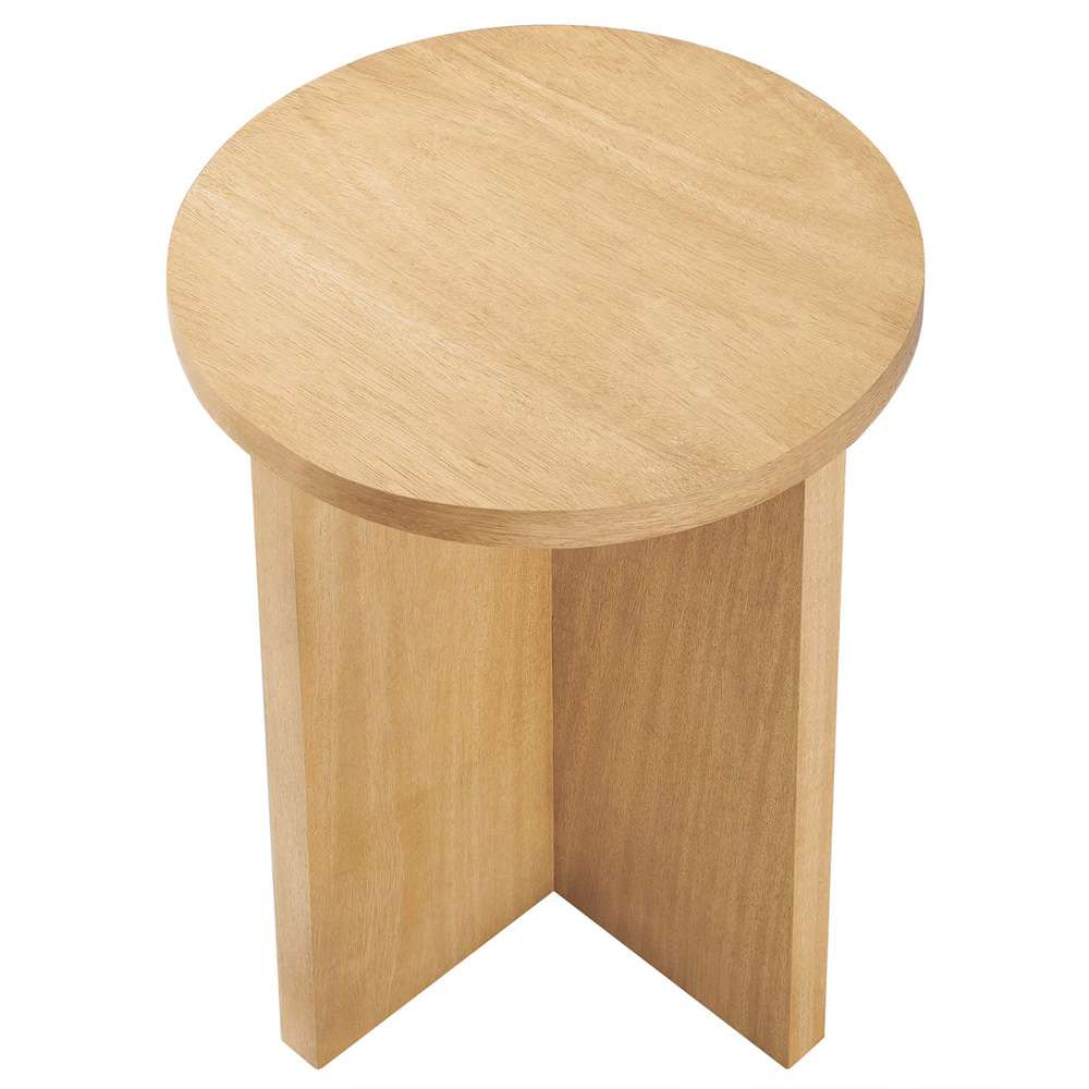 Modway - Silas Round Mango Wood Side Table - EEI-6579-NAT veiw 4