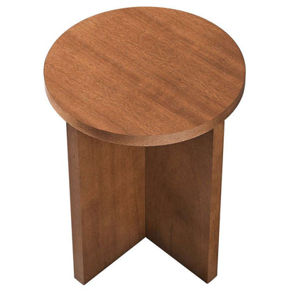 Modway - Silas Round Mango Wood Side Table - EEI-6579-WAL veiw 4